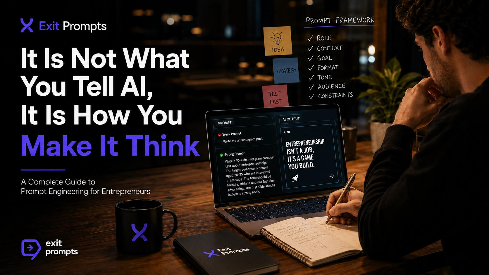 It Is Not What You Tell AI, It Is How You Make It Think